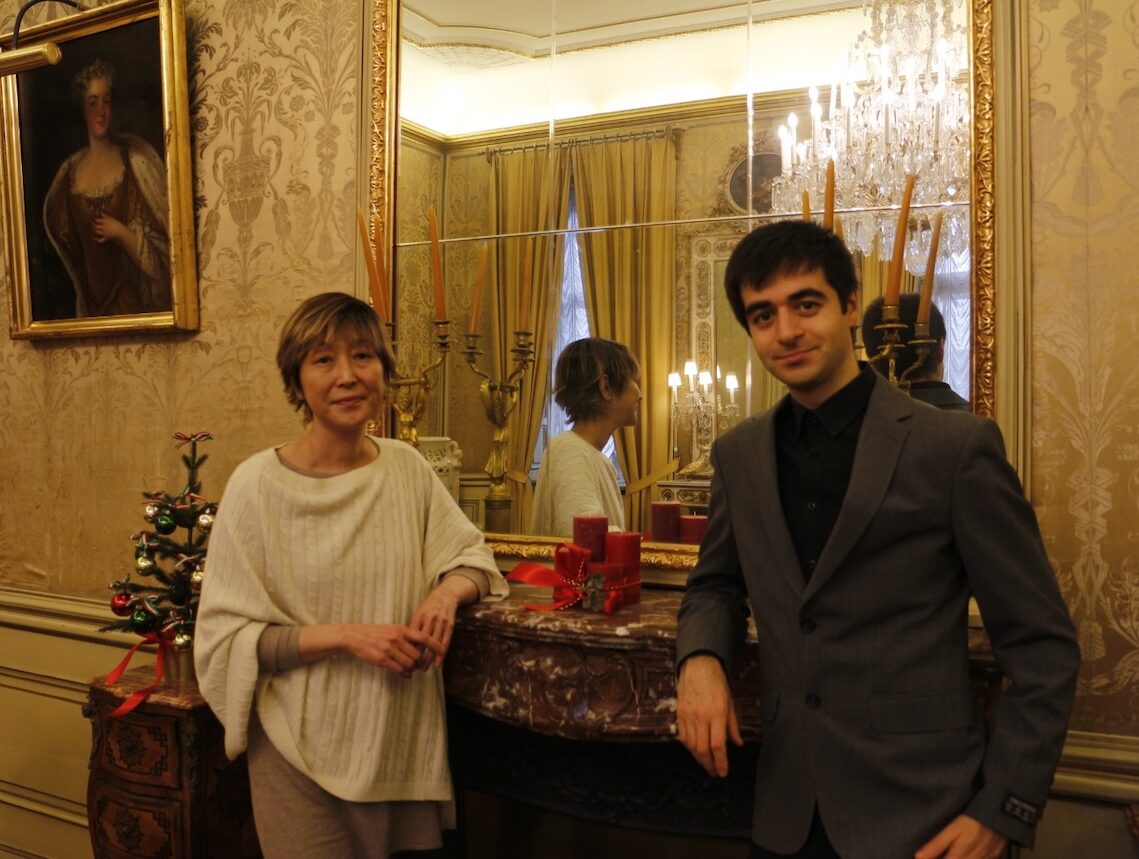 Il-maestro-Mura-e-Ryoko-Tajika-Drei-a-Palazzo-Matternich.-Foto-di-Nicoletta-Beltrame